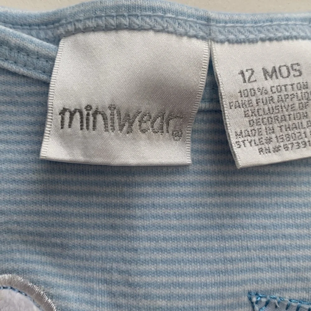 Miniwear Blue 'My First Easter' Baby Onesie